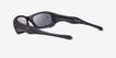 Oakley Fatcat Matte Black PlasticSunglass Frames from EyeBuyDirect, Side View