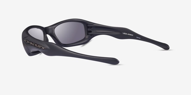 Oakley Fatcat Matte Black PlasticSunglass Frames from EyeBuyDirect, Side View