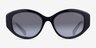 Swarovski SK6005 Noir PlastiqueSoleil de Lunette de vue d'EyeBuyDirect, Vue de Face