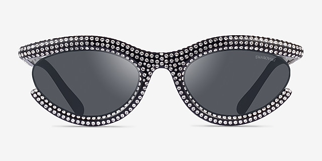 Swarovski SK6006 Black PlasticSunglass Frames from EyeBuyDirect, Front View