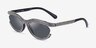 Swarovski SK6006 Noir PlastiqueSoleil de Lunette de vue d'EyeBuyDirect, Vue d'Angle
