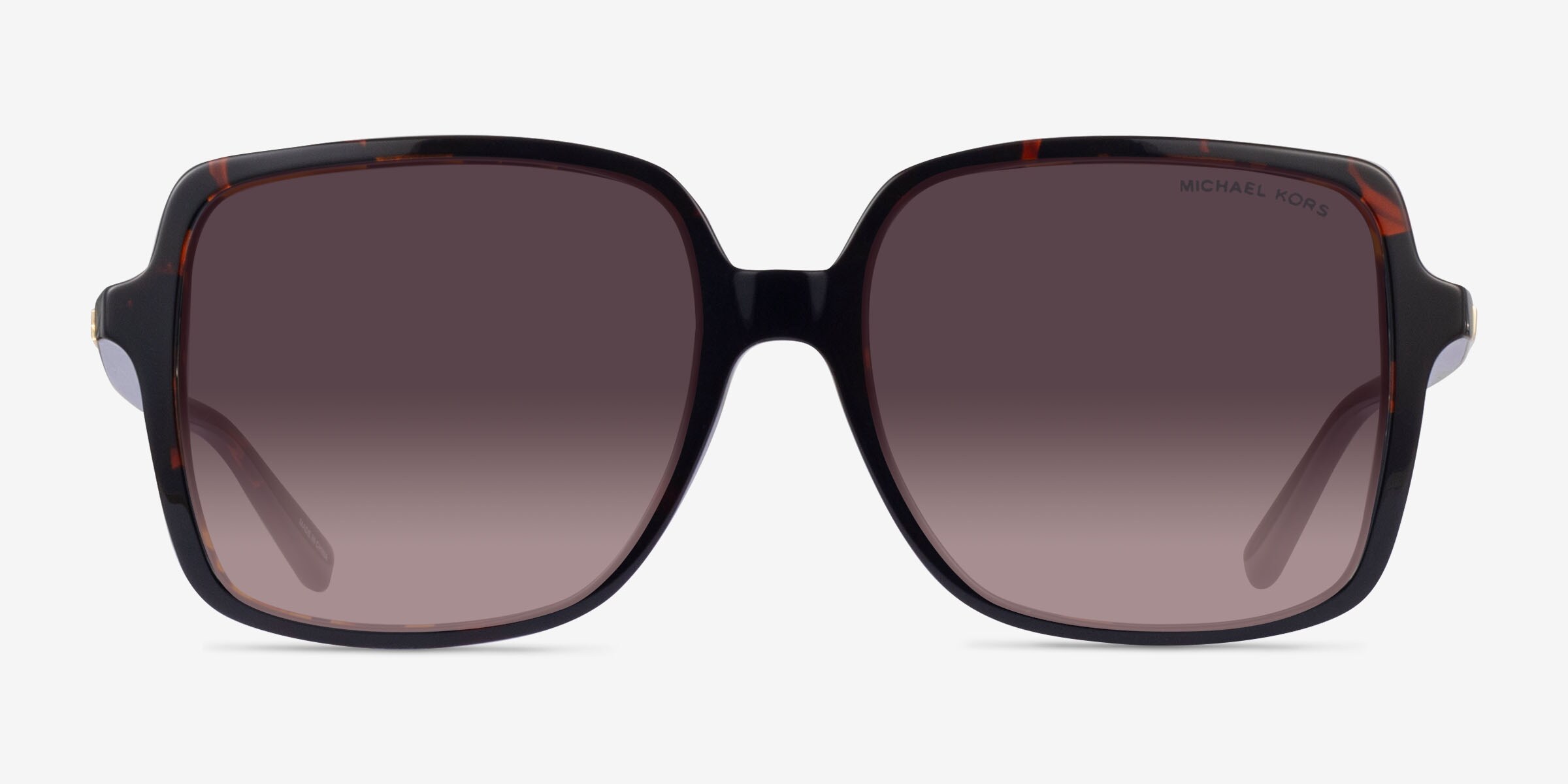 Michael Kors MK2098U Isle Of Palms - Square Black Frame Sunglasses