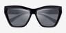 Michael Kors MK2211U Dubai Noir Éco-responsableSoleil de Lunette de vue d'EyeBuyDirect, Vue Rapprochée