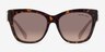 Michael Kors MK2182U Empire Square Écaille Noire AcétateSoleil de Lunette de vue d'EyeBuyDirect, Vue de Face