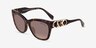 Michael Kors MK2182U Empire Square Écaille Noire AcétateSoleil de Lunette de vue d'EyeBuyDirect, Vue d'Angle