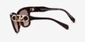 Michael Kors MK2182U Empire Square Écaille Noire AcétateSoleil de Lunette de vue d'EyeBuyDirect, Vue de Côté