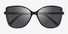 Michael Kors MK2181U Malta Noir PlastiqueSoleil de Lunette de vue d'EyeBuyDirect, Vue Rapprochée