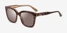 Michael Kors MK2163 San Marino Léopard AcétateSoleil de Lunette de vue d'EyeBuyDirect, Vue d'Angle