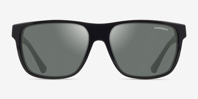 Emporio Armani EA4035 Shiny Black AcetateSunglass Frames from EyeBuyDirect, Front View