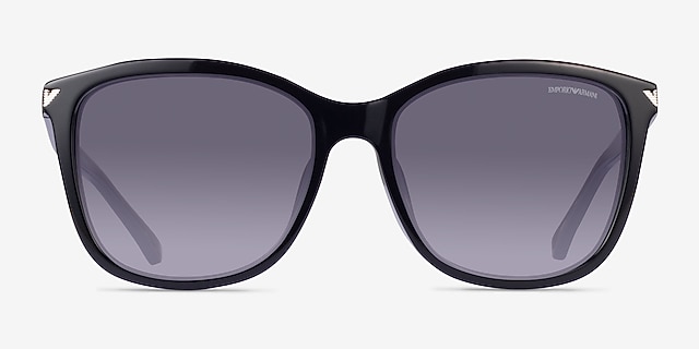 Emporio Armani EA4060F Shiny Black PlasticSunglass Frames from EyeBuyDirect, Front View