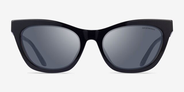 Emporio Armani EA4259U Shiny Black PlasticSunglass Frames from EyeBuyDirect, Front View