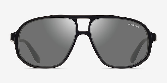 Emporio Armani EA4263U Shiny Black AcetateSunglass Frames from EyeBuyDirect, Front View