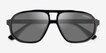 Emporio Armani EA4263U Shiny Black AcetateSunglass Frames from EyeBuyDirect, Closed View