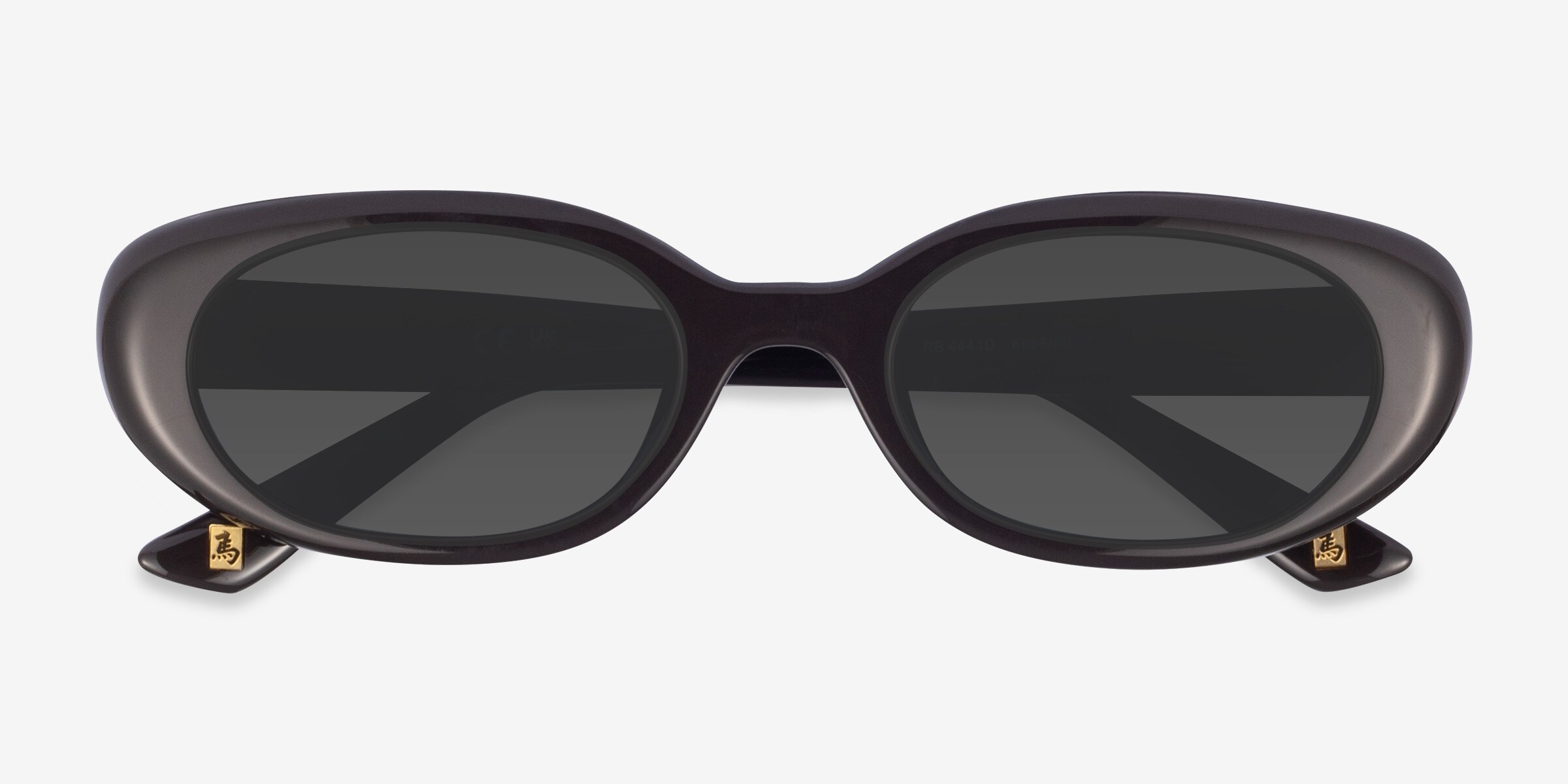 Ray-Ban Oval Sunglasses Cat Eye Style RB4467D 55-19-145 Black with Grey Lens Ray-Ban Black Oval Sunglasses for Women for sale | eBay main image 2