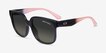 Armani Exchange AX4136SU Shiny Black PlasticSunglass Frames from EyeBuyDirect, Angle View