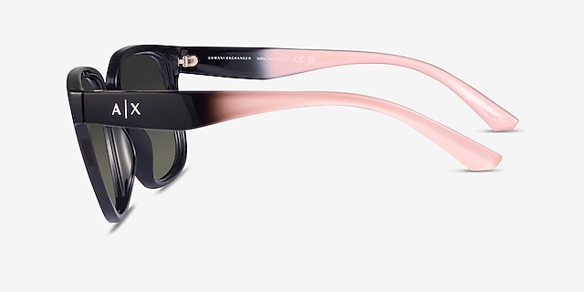 Armani Exchange AX4136SU Shiny Black PlasticSunglass Frames from EyeBuyDirect, Side View