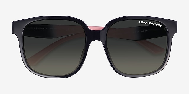Armani Exchange AX4136SU Shiny Black PlasticSunglass Frames from EyeBuyDirect, Closed View