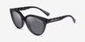 Armani Exchange AX4148SU Shiny Transparent Gray PlasticSunglass Frames from EyeBuyDirect, Angle View