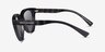 Armani Exchange AX4148SU Shiny Transparent Gray PlasticSunglass Frames from EyeBuyDirect, Side View