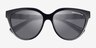 Armani Exchange AX4148SU Shiny Transparent Gray PlasticSunglass Frames from EyeBuyDirect, Closed View