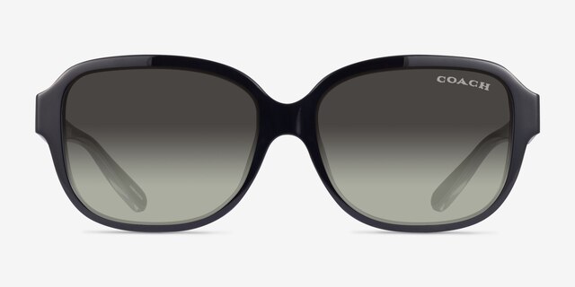 Coach HC8298U L1153 - Rectangle Black Frame Sunglasses For  display picture 2