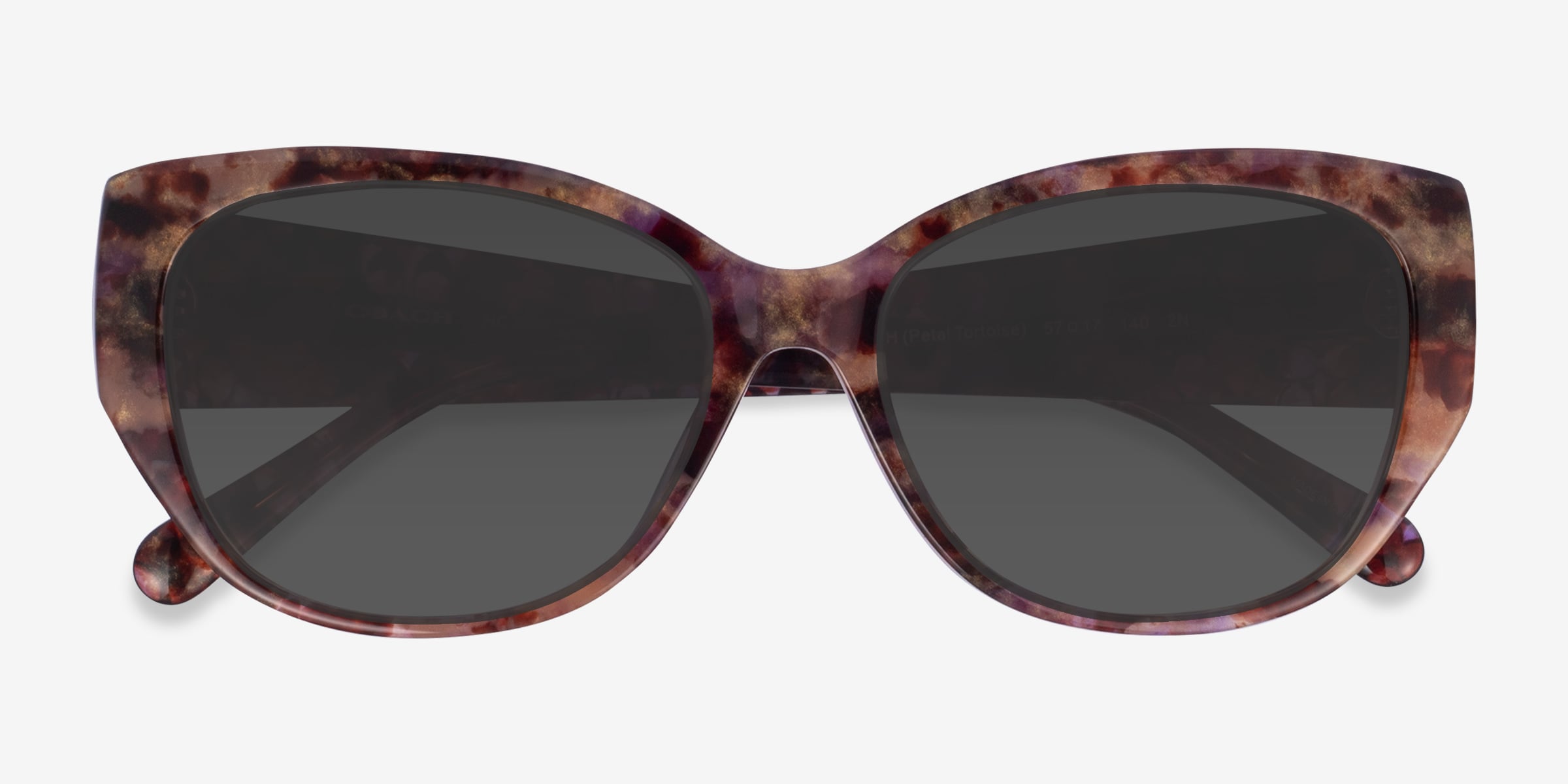 Coach HC8362U Ch563 - Cat Eye Petal Tortoise Frame 