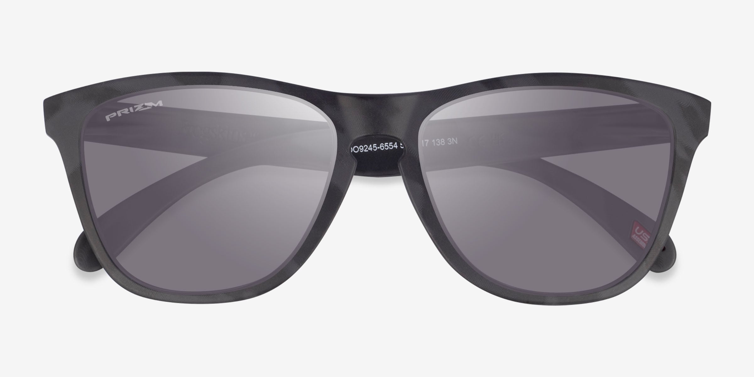 極美品　OAKLEY　FrogSkins(A)　MATTE BLACK CAMO Frogskins™ Prizm Black Polarized Lenses, Matte Black Frame