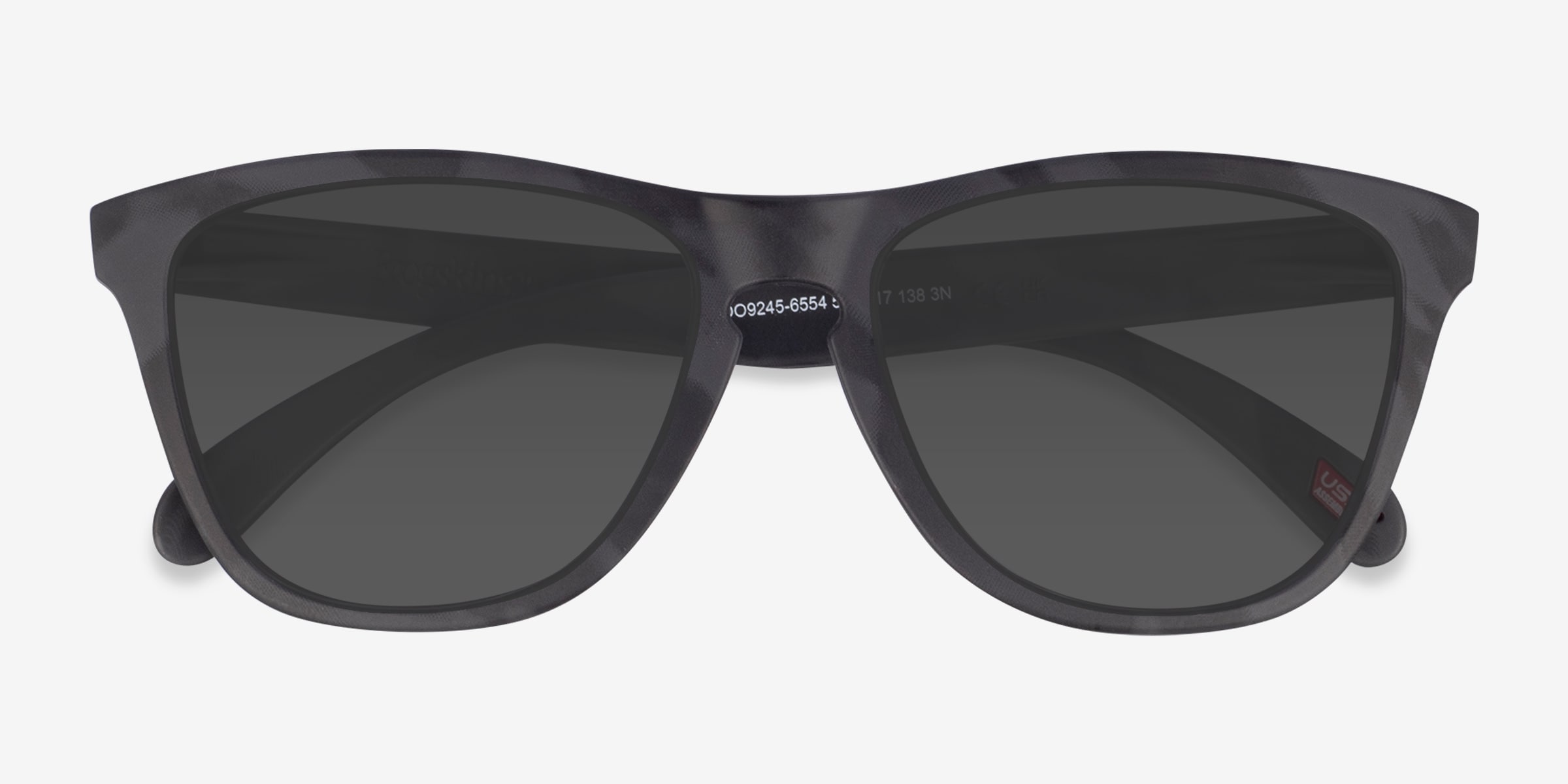 Oakley OO9245 Frogskins Tm - Square Matte Black Frame Sunglasses