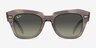 Ray-Ban State Street Striped Green AcetateSunglass Frames from EyeBuyDirect, Front View