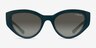 Vogue Eyewear VO5566S Full Dark Green PlasticSunglass Frames from EyeBuyDirect, Front View