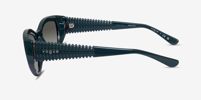 Vogue Eyewear VO5566S Full Dark Green PlasticSunglass Frames from EyeBuyDirect, Side View