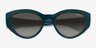 Vogue Eyewear VO5566S Full Dark Green PlasticSunglass Frames from EyeBuyDirect, Closed View