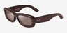Ray-Ban RB4944 Transparent Dark Brown PlasticSunglass Frames from EyeBuyDirect, Angle View
