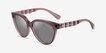 Armani Exchange AX4148SU Shiny Transparent Burgundy PlasticSunglass Frames from EyeBuyDirect, Angle View
