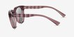 Armani Exchange AX4148SU Shiny Transparent Burgundy PlasticSunglass Frames from EyeBuyDirect, Side View