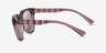 Armani Exchange AX4148SU Shiny Transparent Burgundy PlasticSunglass Frames from EyeBuyDirect, Side View