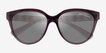 Armani Exchange AX4148SU Shiny Transparent Burgundy PlasticSunglass Frames from EyeBuyDirect, Closed View
