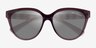 Armani Exchange AX4148SU Shiny Transparent Burgundy PlasticSunglass Frames from EyeBuyDirect, Closed View
