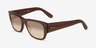 Ray-Ban RB0947SF Transparent Light Brown AcetateSunglass Frames from EyeBuyDirect, Angle View