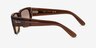 Ray-Ban RB0947SF Transparent Light Brown AcetateSunglass Frames from EyeBuyDirect, Side View