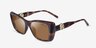 Michael Kors MK2270U Tokyo Luggage Tortoise AcetateSunglass Frames from EyeBuyDirect, Angle View