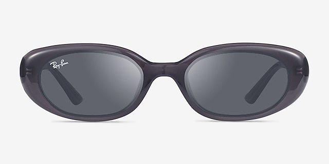 Ray-Ban RB4441D Transparent Dark Gray PlasticSunglass Frames from EyeBuyDirect, Front View