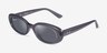 Ray-Ban RB4441D Transparent Dark Gray PlasticSunglass Frames from EyeBuyDirect, Angle View