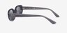 Ray-Ban RB4441D Transparent Dark Gray PlasticSunglass Frames from EyeBuyDirect, Side View