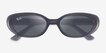 Ray-Ban RB4441D Transparent Dark Gray PlasticSunglass Frames from EyeBuyDirect, Closed View