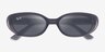 Ray-Ban RB4441D Transparent Dark Gray PlasticSunglass Frames from EyeBuyDirect, Closed View