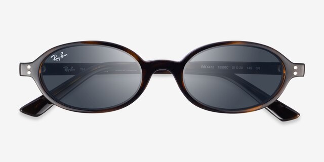 Ray-Ban RB4472 Havana PlasticSunglass Frames from EyeBuyDirect, Closed View