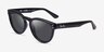 Ray-Ban RB2237 Black PlasticSunglass Frames from EyeBuyDirect, Angle View