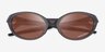 Oakley Eye Jacket Matte Gray Smoke PlasticSunglass Frames from EyeBuyDirect, Closed View