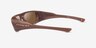 Oakley Permian Matte Transparent Mahogany PlasticSunglass Frames from EyeBuyDirect, Side View